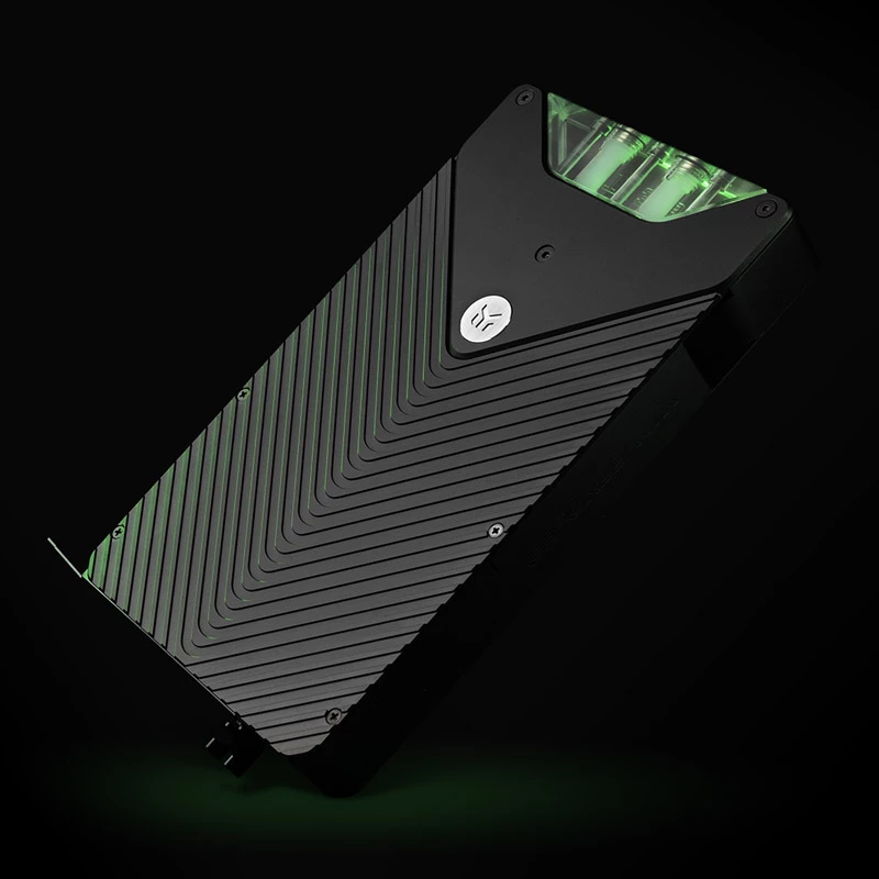 Backplate EK Water Blocks Aluminium Schwarz