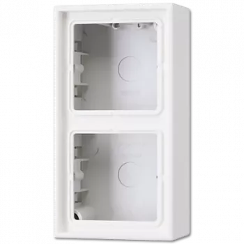 Aufputz-Schalter-/Steckdosenabdeckung JUNG LS 582 A WW — Weiß, Duroplast, 81×47×152 mm