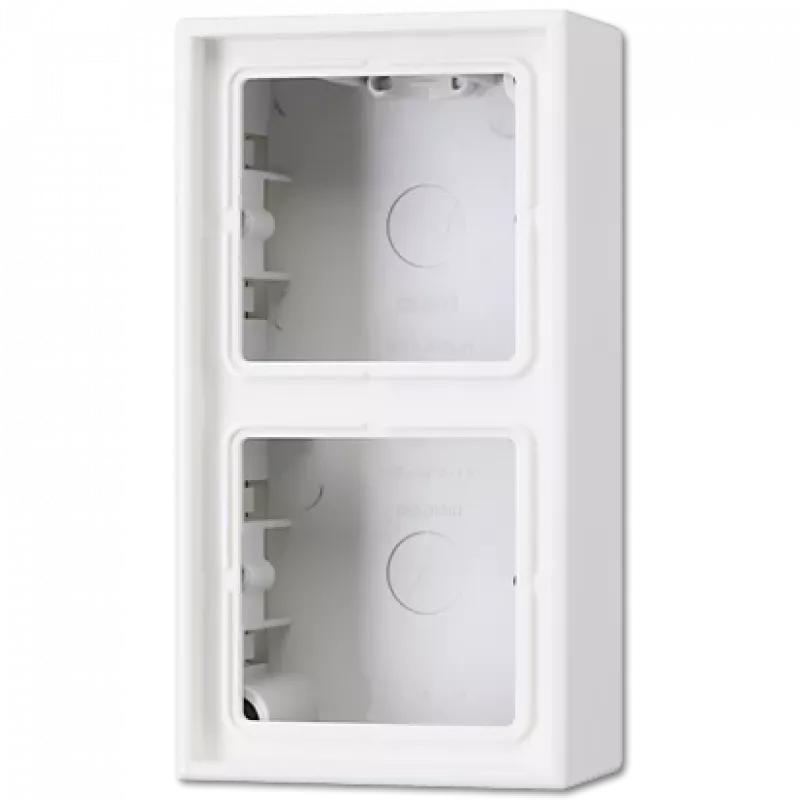 Aufputz-Schalter-/Steckdosenabdeckung JUNG LS 582 A WW — Weiß, Duroplast, 81×47×152 mm