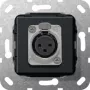 GIRA XLR-Buchse D-Serie Einsatz schwarz matt 566710 (566710)