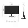 JAPANNEXT 4K UHD Monitor 71,1 cm (28 inch) 3840x2160 Pixel, IPS Panel, 5 ms, 60 Hz, AMD FreeSync, HDMI, DisplayPort (JN-I280UHD60F-P)