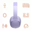 Kopfhörer MANTA HDP1001PU Rytmo Elegance Lila over-ear kabelgebunden, Modell HDP1001PU