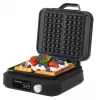 Waffeleisen Adler AD 3087 — elektrisches belgisches Waffeleisen, 2200 W, 2 rechteckige Platten 9×17 cm, schwarz