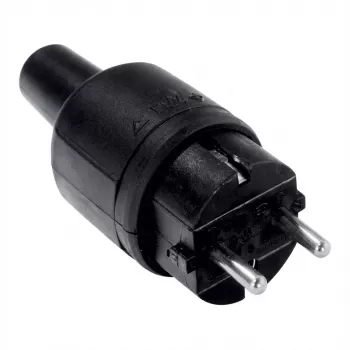 Elektrischer Netzstecker Bachmann 913.171 Schwarz