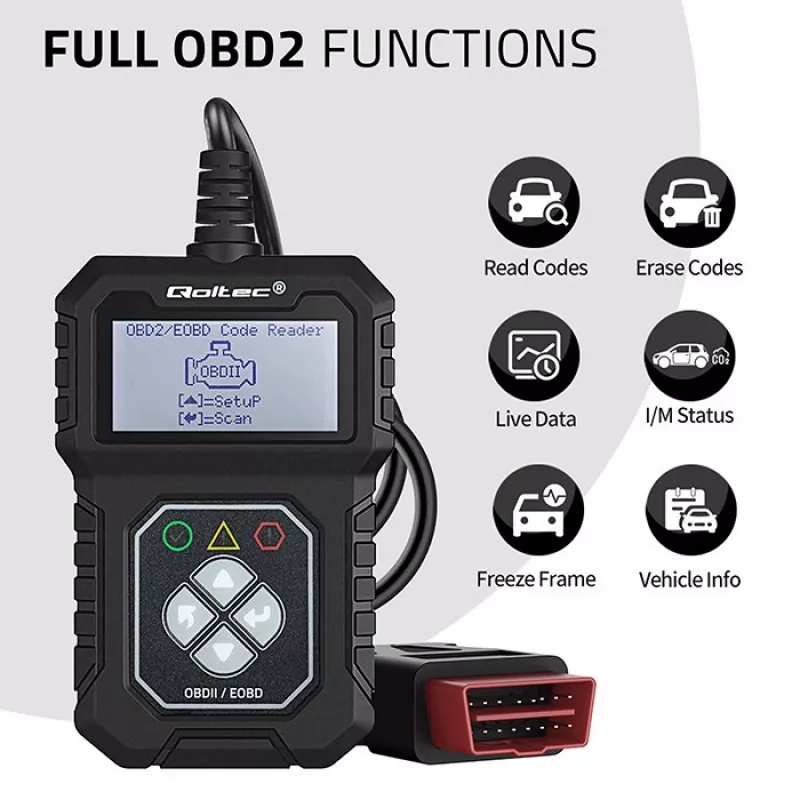 OBDII Diagnosetester QOLTEC ProLine (Modell 50684)