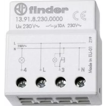 Finder Impulsschalter Aufputz-/Unterputz 1 Stück 13.91.8.230.0000 1 Schließer 230 V/AC 10 A 2300 VA (13.91.8.230.0000)