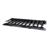 APC NetShelter Kabelmanagement, Horizontaler Kabelmanager, 1U, einseitig mit Abdeckung, Schwarz, 482,6 x 44,45 x 165,1 mm