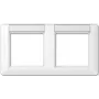 Wandplatte JUNG AS 5820 NA WW weiß, Duroplast, 151,5×80,5 mm
