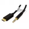 ROLINE Adapter USB-C auf Klinkenstecker - USB-C männlich umkehrbar zu Stereo Mini-Klinkenstecker männlich