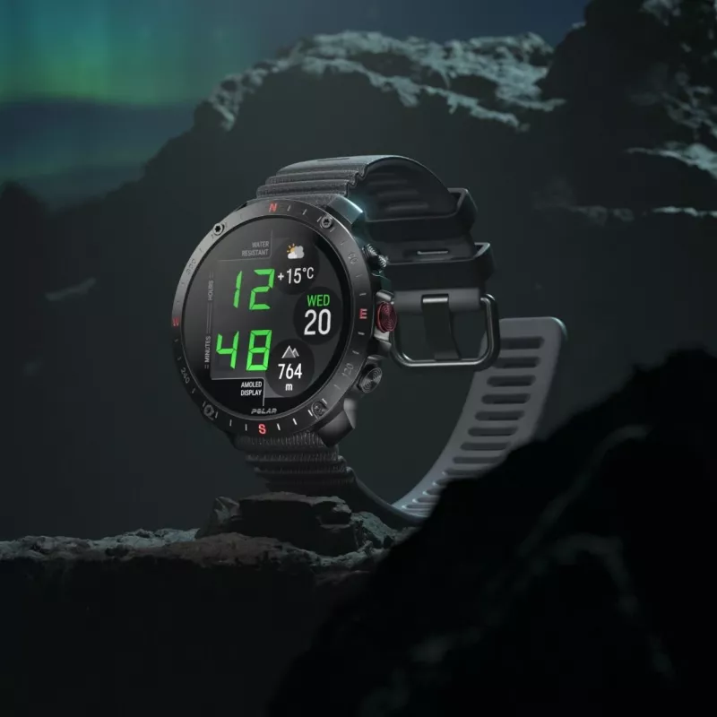 Polar Grit X2 Pro 3,53 cm (1.39 inch) AMOLED Digital 454 x 454 Pixel Touchscreen Schwarz GPS (900110283)