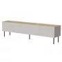 TV-Unterschrank Cama Meble FELLINI 200x40x52 cm, Cashmere-Rahmen, geölte Eichenholzplatte
