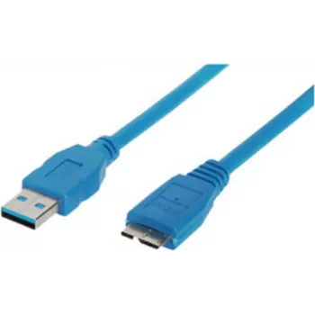 USB-Kabel ShiverPeaks BS77195 5m USB 3.2 Gen 1 Micro-USB B Blau