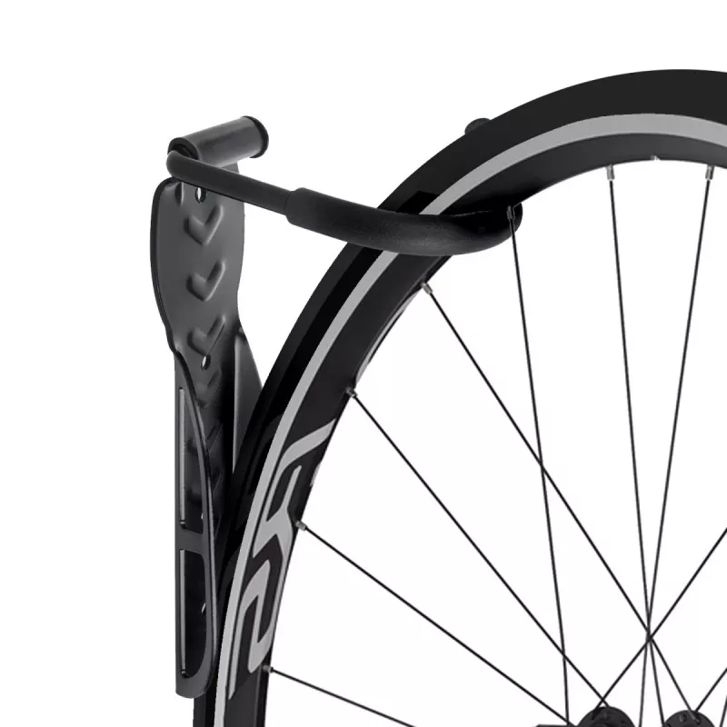 Wandmontierter Fahrradträger MACLEAN MC-432, vertikale Fahrradhalterung, verstellbare Breite, max. Belastung 30 kg, schwarz