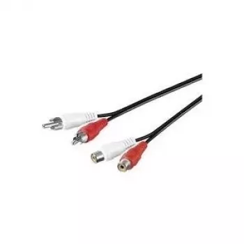 Microconnect AUDCH5 Audiokabel 5 m 2 x RCA Schwarz