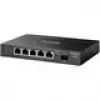 Netzwerk-Switch TP‑LINK SG2206MP L2 Gigabit Ethernet PoE 5‑Port (5x Gigabit, 1x SFP, PoE+ 4 Ports, 63W Budget)