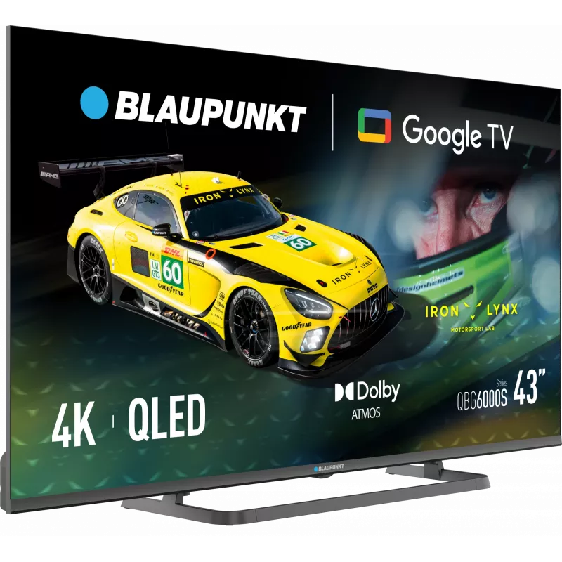 Blaupunkt QLED TV | 43QBG6000S | 43 | Smart TV | Google TV | Schwarz