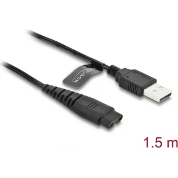 USB-Ladekabel 5 V für Elektrorasierer DELOCK kompatibel mit Hatteker RFC-588/598/690/692/696 RSCX-7568/9598 Serie, 1 Stück