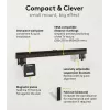Feste TV-Wandhalterung WENTRONIC Goobay Ultraslim 70822 XL Schwarz für Flachbildschirme