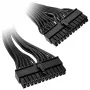 SILVERSTONE 24-Pin ATX Verlängerungskabel SST-PP06BE-MB35, 350 mm, schwarz