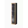 Vitrine Cama Meble VIGO 180 wandmontiert Glasvitrine 1800×400×300 mm schwarz/Wotan-Eiche