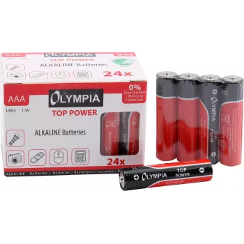 Haushaltsbatterie AAA Alkaline Olympia 40180