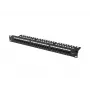 PATCH PANEL 24 PORT 1U 19 CAT.6A UTP MIT KABELORGANISATOR SCHWARZ LANBERG
