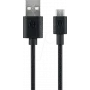 Goobay Micro-USB Lade- und Synchronisationskabel, Schwarz, 2 m - für Android-Geräte, Schwarz (38660)
