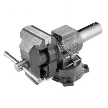 Schwenkbarer Schlosser-Schraubstock NEO tools 100 mm 360° – Werkbankschraubstock für Schlosserei, Modell 35-030