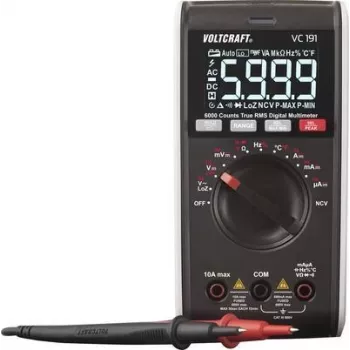 VOLTCRAFT VC191 Hand-Multimeter digital CAT III 600 V Display (Counts): 6000 (VC-12232375)