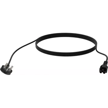 Netzkabel Vision TC 3MUKCVLF/BL 3m BS 1363 IEC C5 Schwarz