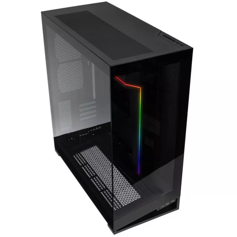 PHANTEKS NV Series NV7 E-ATX-Gehäuse, gehärtetes Glas, ARGB - schwarz & M25 Gen2 PWM D-RGB-Lüfter 3er-Pack - Reverse Blade, 140 mm + DRGB-Kit