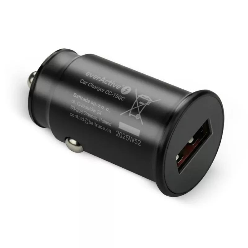 Auto-Ladegerät everActive CC-15QC QC3.0 18W 1x USB mit Kabel