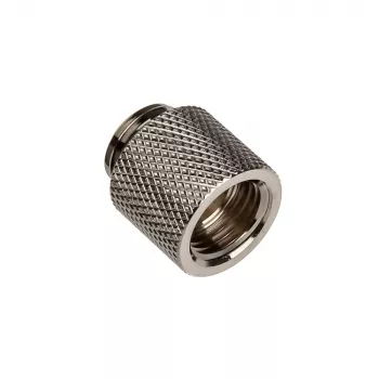 Bitspower Adapter G1/4 Zoll AG auf G1/4 Zoll IG - 15 mm, schwarz glänzend