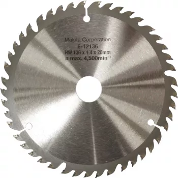 Kreissägeblatt EFFICUT E-12136, Ø 136 mm, 45Z (Bohrung 20 mm, für Akkusägen)