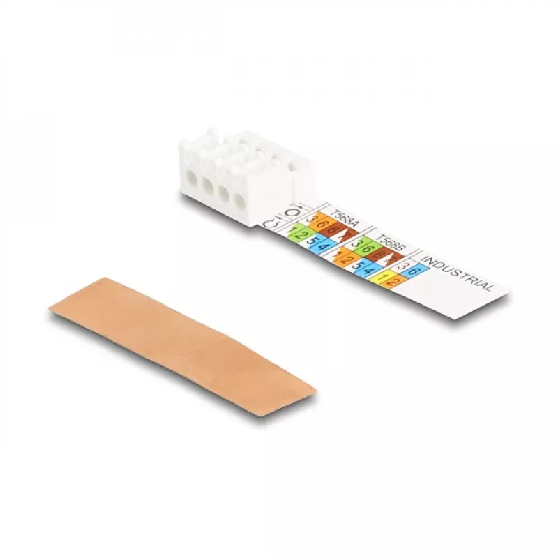 DeLOCK RJ45-Stecker, feldkonfektionierbar Cat.6A mit Kabelverschraubung und Staubschutzkappe