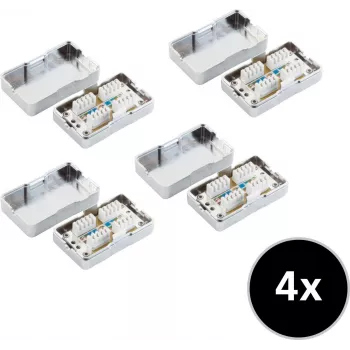 Netzwerk-Verlängerungsset ShiverPeaks 75001-SET4 Cat. 6 4er‑Pack