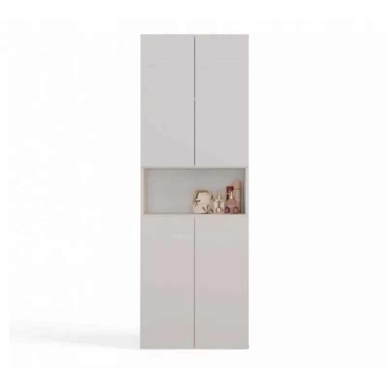 Badezimmerschrank Nel DK 1K Korb Kaschmirfarbe