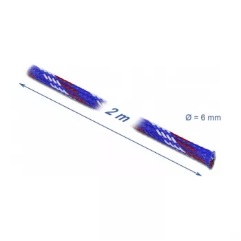 Kabelmantel DeLOCK 20741 Blau Rot Weiß