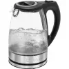 Wasserkocher CLATRONIC WKS 3744 G — 1,7 L, 2200 W, Edelstahl/Kunststoff, Wasserstandsanzeige