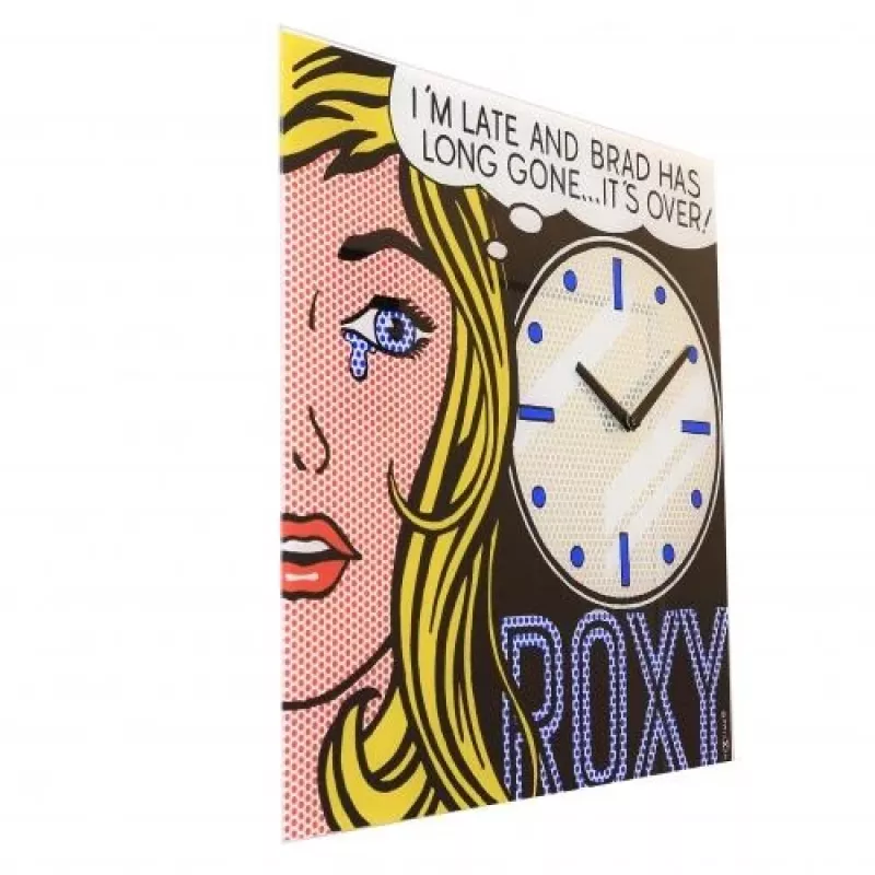 NeXtime Uhr 8153 Cinema Date, 43x43,2 cm, Wand, Schwarz/Mehrfarbig