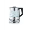 Elektrischer Wasserkocher SEVERIN 1 L 2200 W Glas und Edelstahl, 5 Temperatureinstellungen, LED-Anzeige