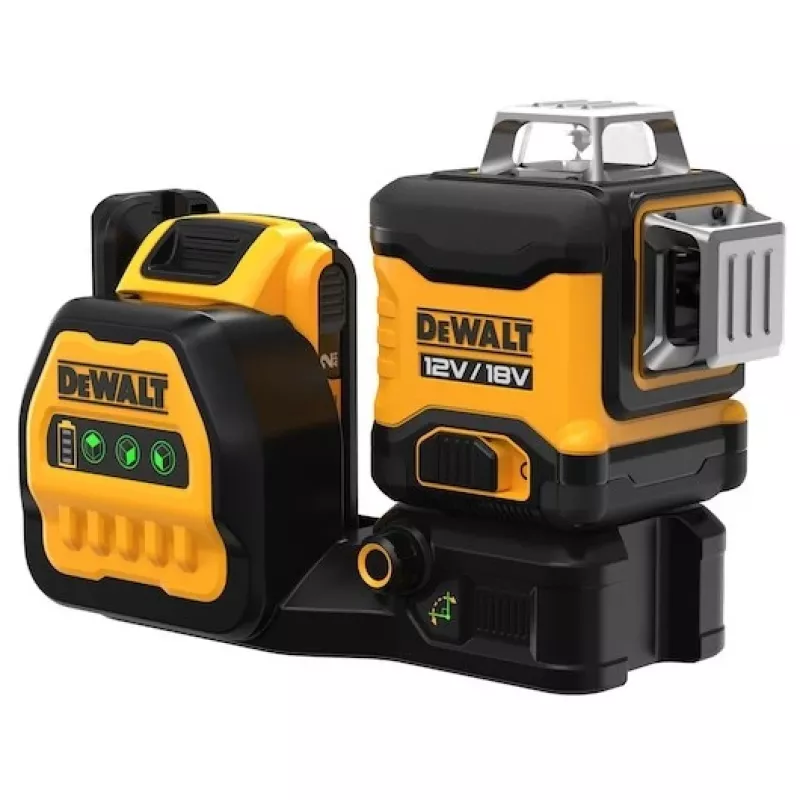 Laser-Wasserwaage DeWalt DCE089D1G18-QW grüner Strahl selbstnivellierend 360° mit Empfängerkompatibilität