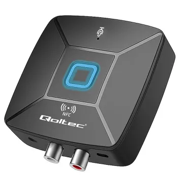 QOLTEC Wireless Audio HiFi Sender/Empfänger Modell 56981 — Bluetooth/Line-In Audio-Bridge