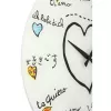 NeXtime Uhr 8030 Loving You, Ø43 cm, Wand, Weiß/Mehrfarbig