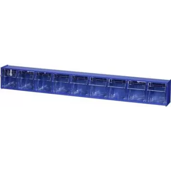 Aufbewahrungsbox allit VarioPlus ProFlip 9 B x H T 600 77 — modulare Kunststoff-Organizerbox für Kleinteile