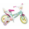 Kinderfahrrad Toimsa Peppa Pig 14-Zoll-Räder, grün, für ca. 3–5 Jahre, Vorder- und Hinterrad-Felgenbremsen, Luftreifen