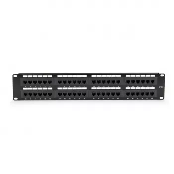 Patch Panel Schwarz Box JPM5E48A 2U Cat5e Rack-Montage
