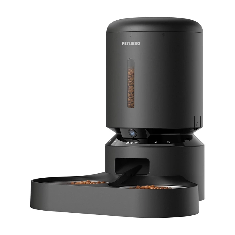 Petlibro Granary Futternapf mit Kamera und Doppelschale, 5L (schwarz)