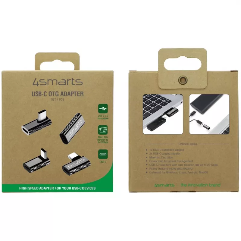 Kabel-Adapter 4smarts 540464 USB-C auf USB-C Silber