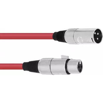 XLR-Verbindungskabel Omnitronic 30220905 mit 1x XLR-Stecker und 1x XLR-Buchse